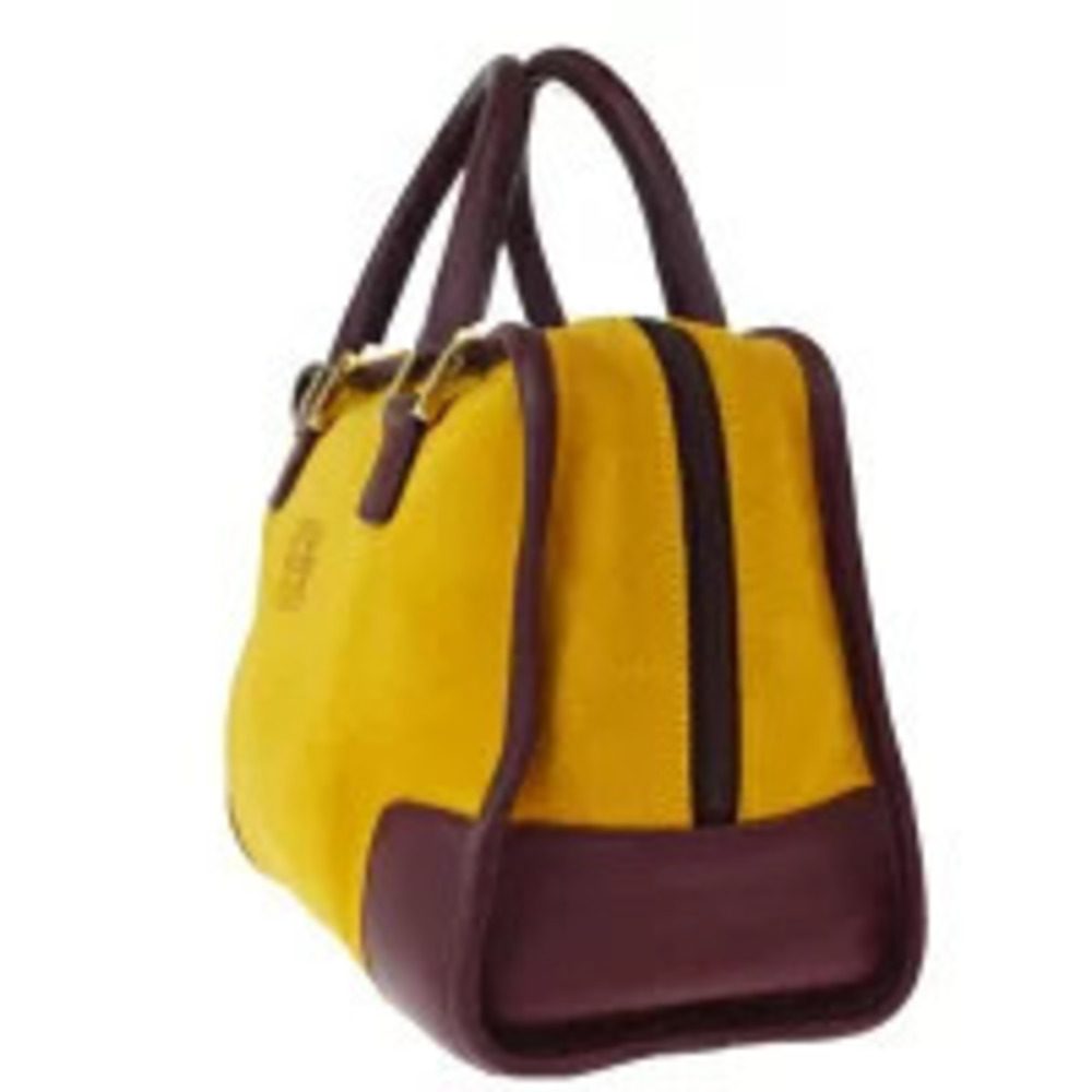 Loewe Amazona suede Handbag brown leather camel Brown Tan